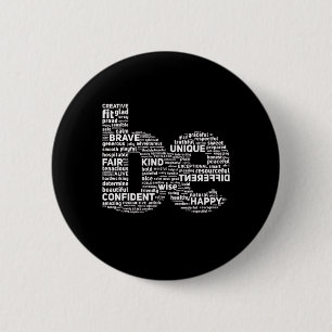 Badge Rond 5 Cm Bouton Be Word Art