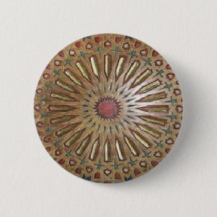 Badge Rond 5 Cm Bouton Beauté Marocaine