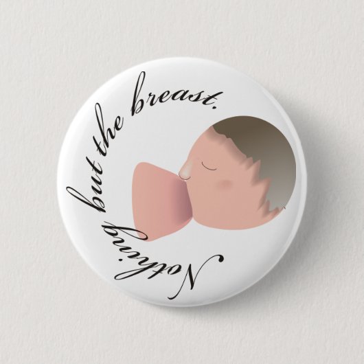 Badge Rond 5 Cm Bouton - bébé 2 de sein (Devant)