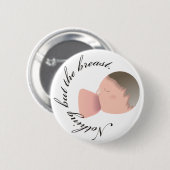 Badge Rond 5 Cm Bouton - bébé 2 de sein (Devant & derrière)