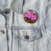 Badge Rond 5 Cm Bouton Begonia (En situation)
