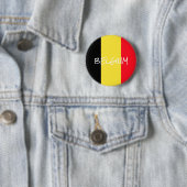 Badge Rond 5 Cm bouton belgique (En situation)