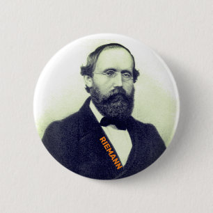 Badge Rond 5 Cm Bouton Bernhard Riemann