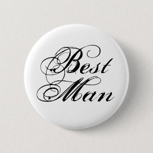 Badge Rond 5 Cm Bouton Best Man