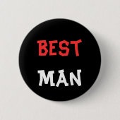Badge Rond 5 Cm Bouton Best Man (Devant)