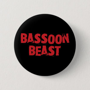 Badge Rond 5 Cm Bouton Bête du Basson
