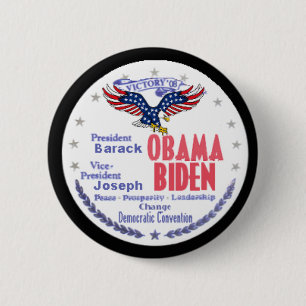 Badge Rond 5 Cm Bouton Bicket Obama Biden