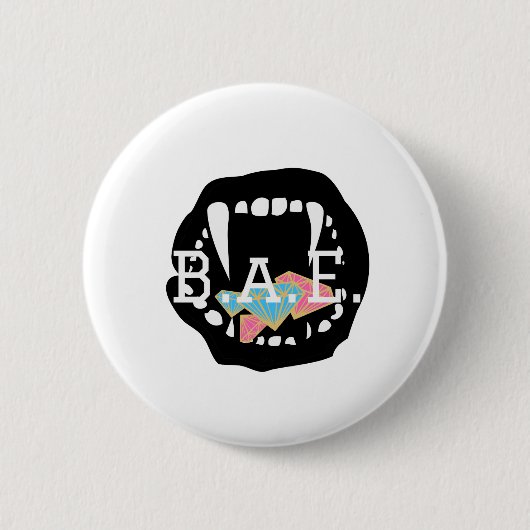 Badge Rond 5 Cm Bouton bijoux B.A.E. (Devant)