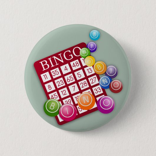 Badge Rond 5 Cm Bouton BINGO (Devant)
