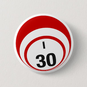 Badge Rond 5 Cm Bouton Bingo Ball I30