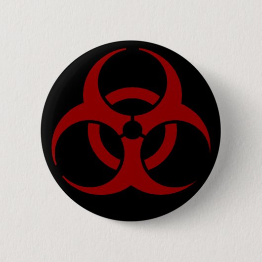 Badge Rond 5 Cm Bouton Biodanger (Devant)
