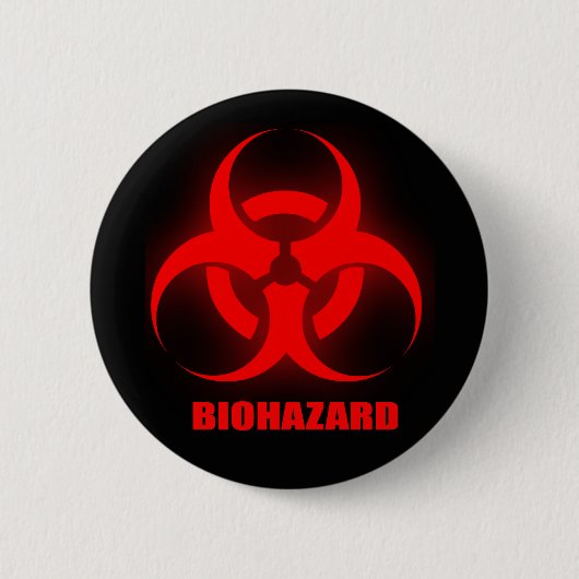 Badge Rond 5 Cm Bouton Biodanger (Devant)