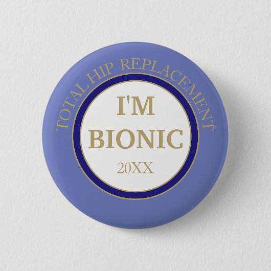Badge Rond 5 Cm Bouton bionique (remplacement de l'IP) (Devant)