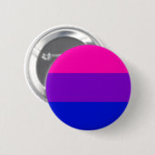 Badge Rond 5 Cm Bouton bisexuel de drapeau de fierté (Devant & derrière)