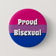 Bouton bisexuel fier de drapeau