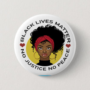 Badge Rond 5 Cm Bouton Black Lives Matton