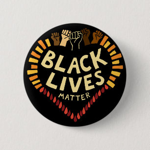 Badge Rond 5 Cm Bouton Black Lives Matton ~ dark