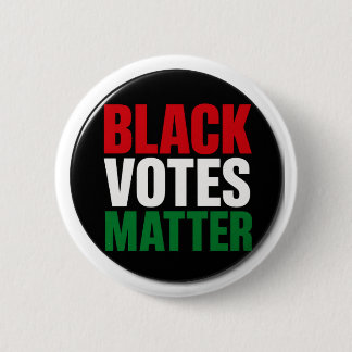Badge Rond 5 Cm Bouton Black Votes Matter