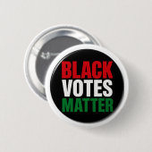 Badge Rond 5 Cm Bouton Black Votes Matter (Devant & derrière)