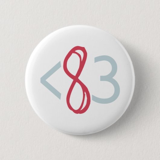 Badge Rond 5 Cm Bouton - blanc (Devant)