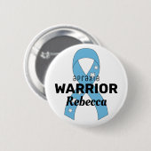 Badge Rond 5 Cm Bouton blanc Apraxia Warrior (Devant & derrière)