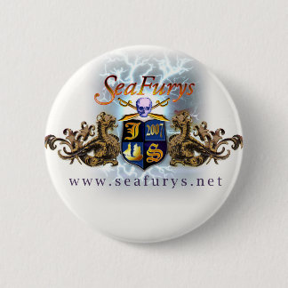 Badge Rond 5 Cm Bouton (blanc) de bouclier de SeaFurys