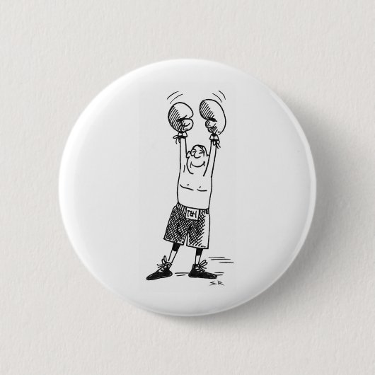 Badge Rond 5 Cm Bouton blanc de la boîte (Devant)