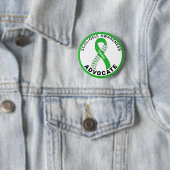 Badge Rond 5 Cm Bouton blanc de l'avocat de la sensibilisation à l (En situation)