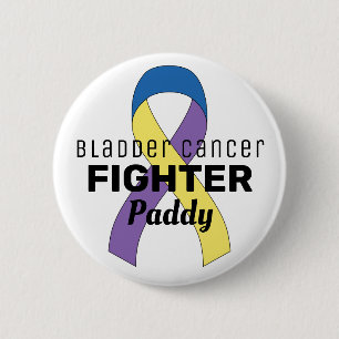 Badge Rond 5 Cm Bouton blanc du ruban du cancer de la vessie