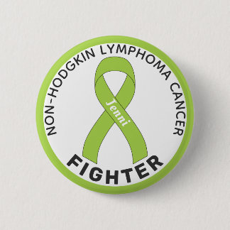 Badge Rond 5 Cm Bouton blanc non Hodgkin Lymphoma Fighter