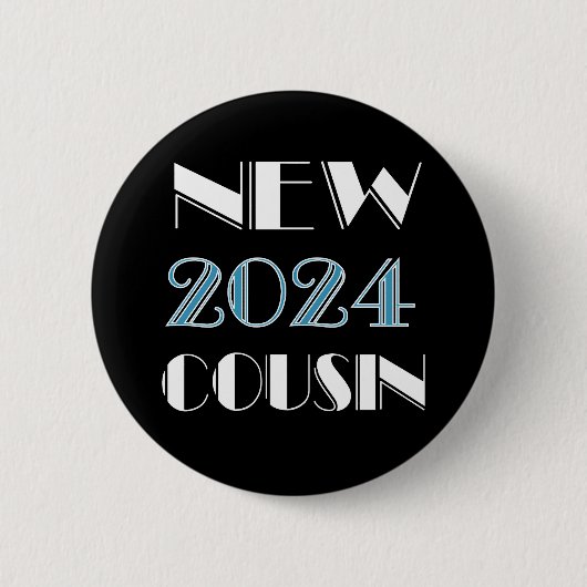 Badge Rond 5 Cm Bouton bleu 2024 (Devant)