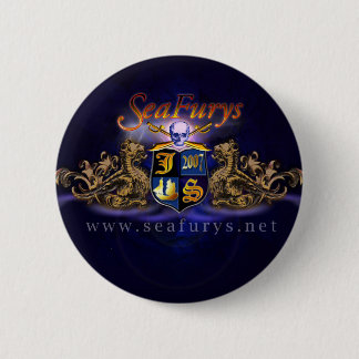 Badge Rond 5 Cm Bouton (bleu) de bouclier de SeaFurys