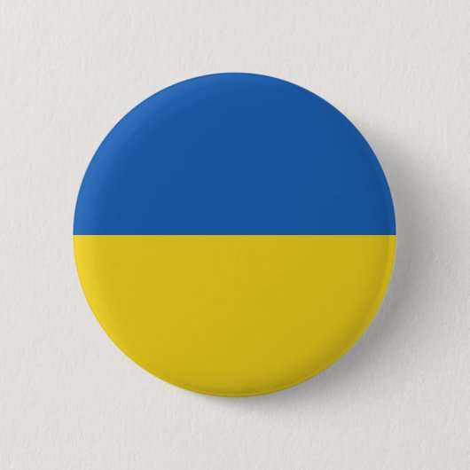 Badge Rond 5 Cm Bouton bleu et jaune simple (Devant)