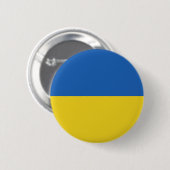 Badge Rond 5 Cm Bouton bleu et jaune simple (Devant & derrière)