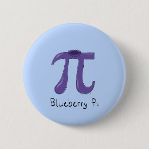 Badge Rond 5 Cm Bouton Bleu Pi Cute Math Pi Day Bouton Jour