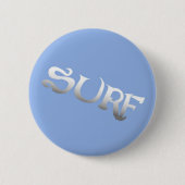 Badge Rond 5 Cm Bouton bleu surf (Devant)