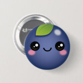 Badge Rond 5 Cm Bouton bleuet Kawaii (Devant & derrière)