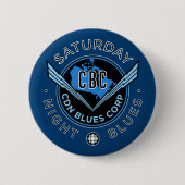 Badge Rond 5 Cm Bouton Blues du samedi soir de Radio-Canada (Devant)