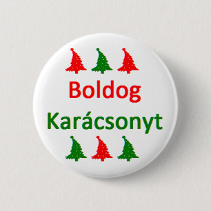 Badge Rond 5 Cm bouton boldog karacsonyt