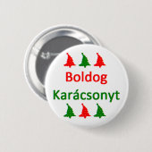 Badge Rond 5 Cm bouton boldog karacsonyt (Devant & derrière)