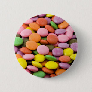Badge Rond 5 Cm Bouton Bonbons sucrés