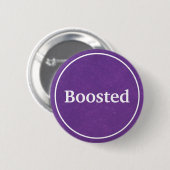 Badge Rond 5 Cm Bouton Boosted (Purple) (Devant & derrière)
