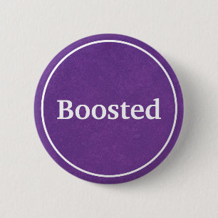 Badge Rond 5 Cm Bouton Boosted (Purple)