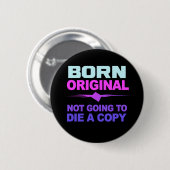 Badge Rond 5 Cm Bouton Born Original (Devant & derrière)