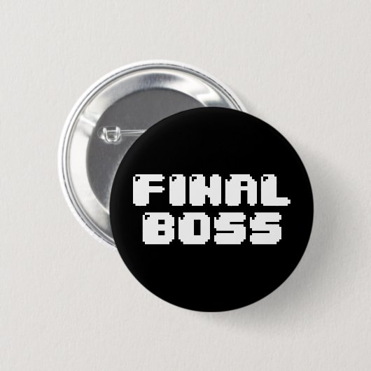 BADGE ROND 5 CM BOUTON BOSS FINAL (Devant & derrière)