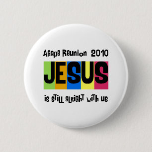 Badge Rond 5 Cm Bouton bouche bée