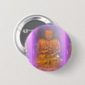 Badge Rond 5 Cm bouton bouddha violet (Devant & derrière)