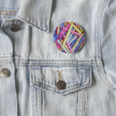 Badge Rond 5 Cm Bouton Bougies (En situation)