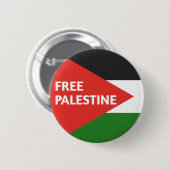 Badge Rond 5 Cm Bouton Bouton Bouton Palestine Libre (Devant & derrière)