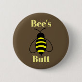 Badge Rond 5 Cm Bouton Bouton d'abeille (Devant)